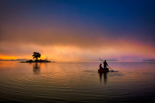 대청호 어부(2020년 관광사진 공모전, 동상 서은혜)