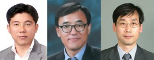 한밭대 제9대 총장임용후보자. 왼쪽부터 송복섭 건축학과 교수, 임재학 경영회계학과 교수, 오용준 신소재공학과 교수(기호 순)