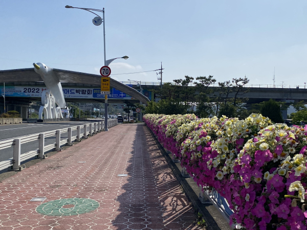 궁천교 꽃다리 모습