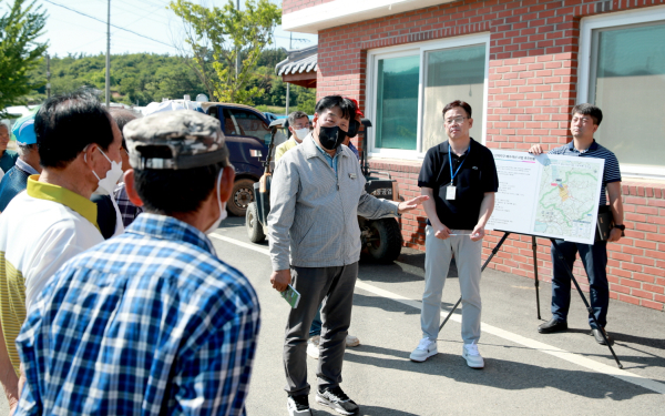 가세로 군수 주요사업장 2차 현장점검 모습