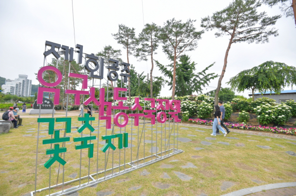 ‘제1회 공주 유구색동수국정원 꽃축제' 현장 스케치