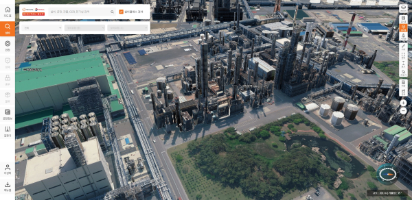 한화토탈에너지스 대산공장의 디지털 맵