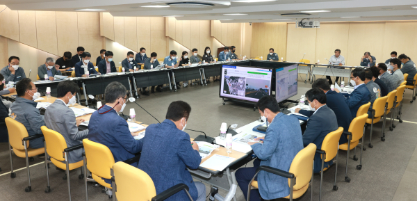 박람회교통통제 및 주차운영 관리용역 점검보고회 개최 모습