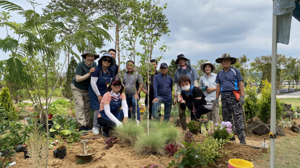 세종시는 2022 대한민국 정원산업박람회 시민참여단의 역량 강화를 위해 실습정원을 조성했다.