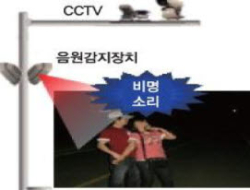 이상음원 지능형 및 스마트보안등 CCTV장면