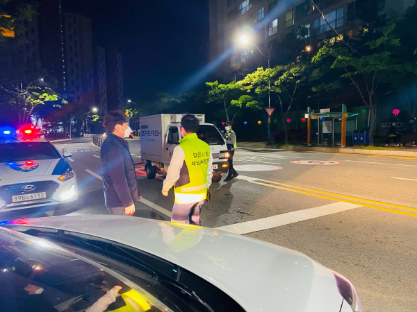 당진시-당진경찰서 합동단속 현장 사진