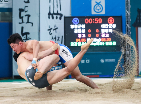 임경택 금강장사 경기 모습