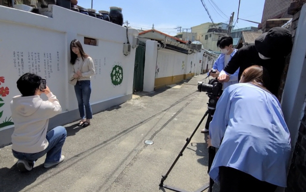 도시재생 지역연계수업 진행 모습