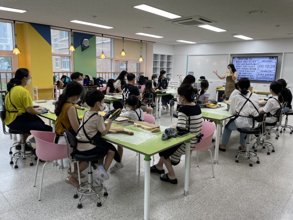 세종시 새움초 목공체험 행사