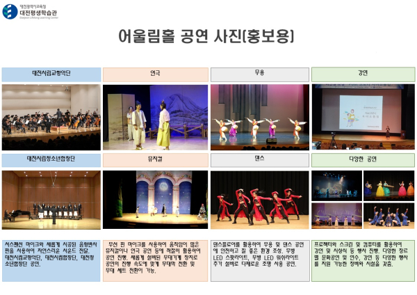 어울림홀 음향·영상 시설 현대화