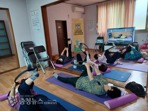 청양군  ICT 운동 지도로 노인층 건강 관리