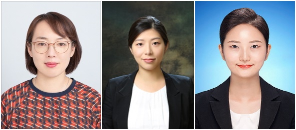 (왼쪽부터) 한영수 교수, 김소정 박사, 박지현 박사과정생
