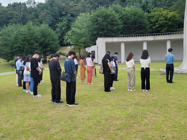 ‘정보화시대 나라사랑 정신 함양을 위한 안보현장 견학’ 모습