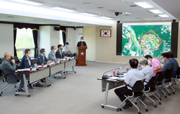 지난 5일 구청 장태산실에서 열린 최종보고회 장면