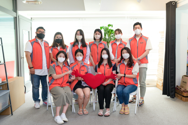 독서취약계층 아동 위한 목소리 기부 봉사활동단 단체사진