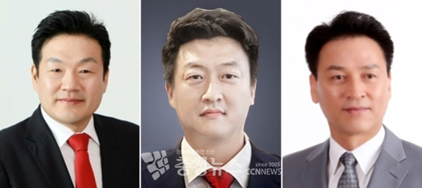 (왼쪽부터) 국민의힘 대전시당 송인석 수석대변인(대전시의원), 허진 청년위원장(한빛씨앤씨 이사), 이현 윤리위원장(변호사)