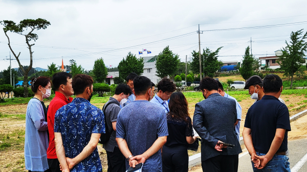 지난 7월 7일 문화체육관광부 및 충청남도 관계자가 현장점검을 했다