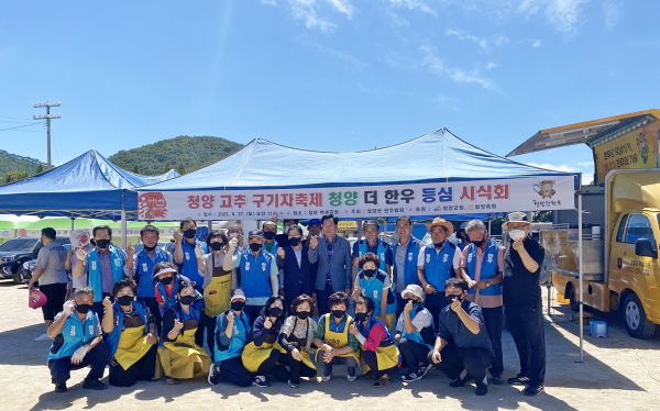 축산물 축제 방문객들 모습