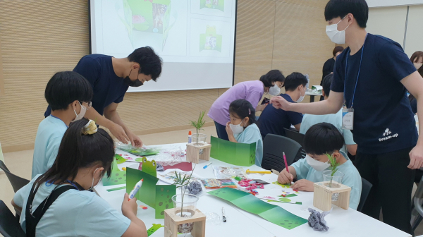 ‘한밭대 재학생과 함께하는 2022 Dream-up 멘토링’ 프로그램 운영 모습
