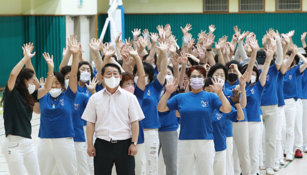 지난 2일 열린 양성평등주간 기념식 및 한마음 체육대회 진행 장면