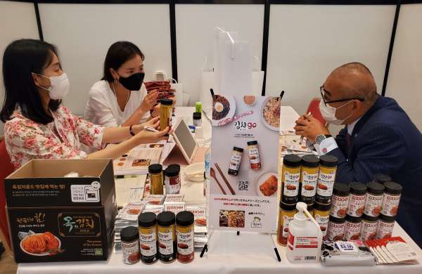 도쿄 K-Food 페어 대규모 수출상담회 현장