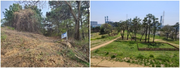 왼쪽부터 △면천 자개리유적 △대진만호 유적