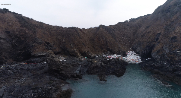 대청도 해양쓰레기 밀집지역