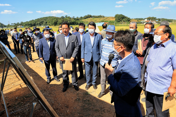 2022년도 벼농사 종합평가회 개최 모습