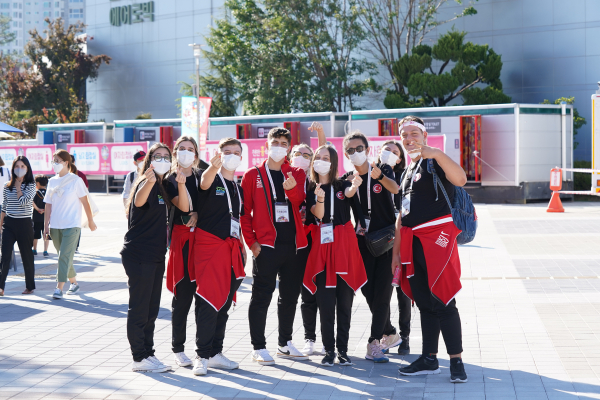 흥타령춤축제 2022 국제춤대회에 참가한 터키 대표단