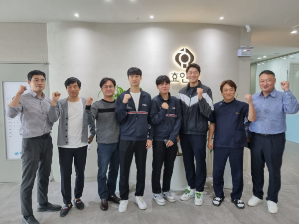 이효 대전펜싱협회장, 대전대 펜싱부 등 선수 지원·격려