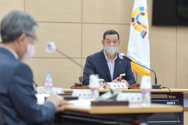 23일 시청 대백제실에서 제4회 이사회 개최 모습