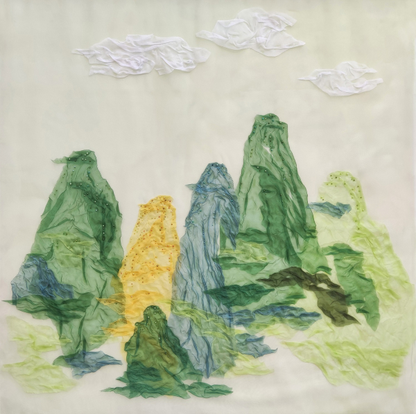 벽산 150×95㎝ 실크 오간사 인조진주 2022