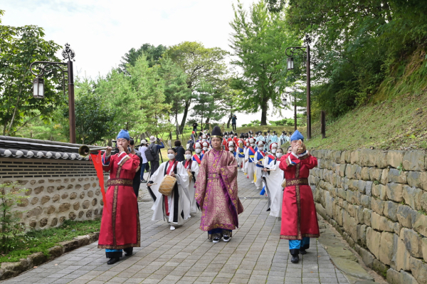 지난해 웅진백제5대왕 추모제 모습