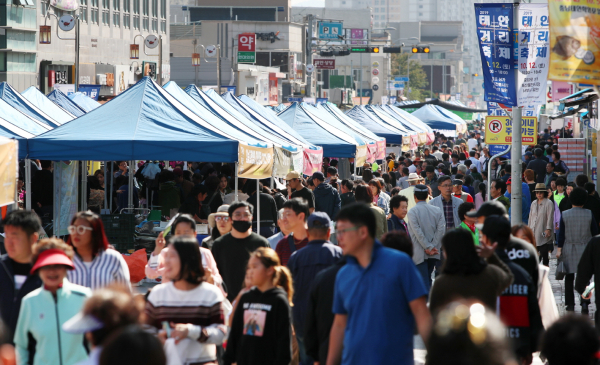 지난  2019년 개최된 태안 거리축제 모습(2019. 10. 12.).