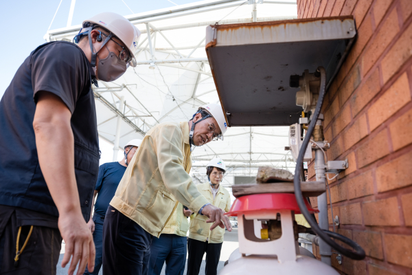 김돈곤 청양군수 ‘국가 안전 대진단’ 현장점검 모습