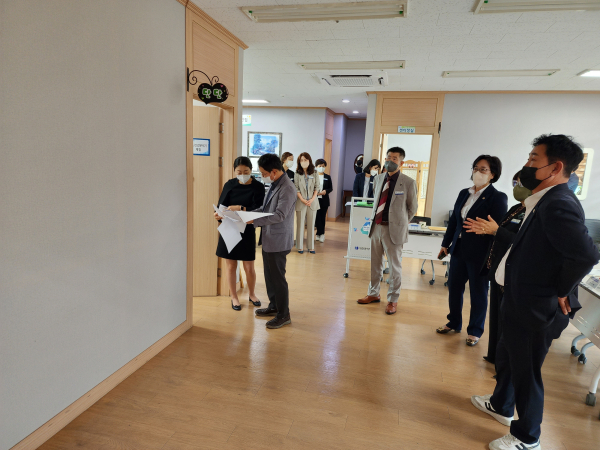 대전광역시교육위원회, 에듀힐링센터 방문 모습