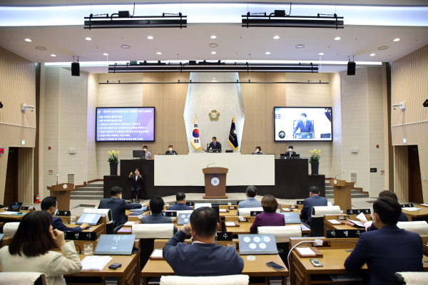 제97회 제1차 정례회 2차 본회의 개회 모습