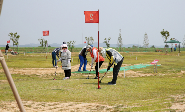 파크골프장 운영 모습.