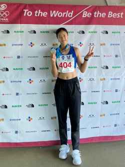 청양군청 육상팀 전국체전 은메달 -이희진 선수