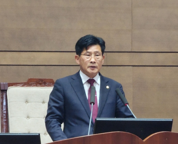 개회사를 하는 정도희 의장/박동혁 기자