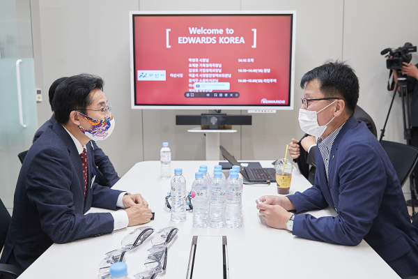 에드워드코리아 기업 방문한 박경귀 아산시장