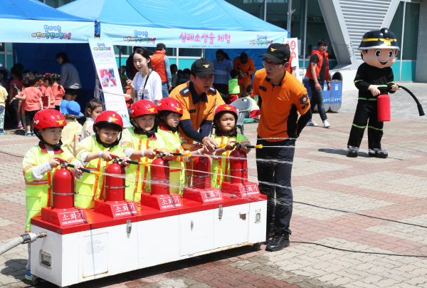 지난 2018년도 찾아가는 어린이 안전 체험 사진