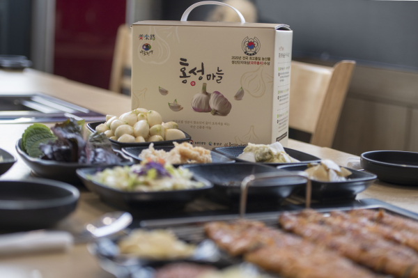홍성마늘 시판 제품 모습