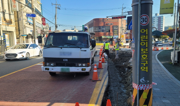 해당 공사 현장 모습