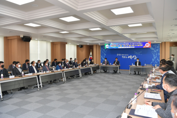 인구감소대응위원회, 인구늘리기추진단 회의 개최 모습