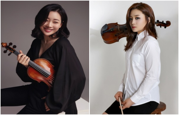 (왼쪽부터) 바이올리니스트 송지원, 비올리스트 이한나