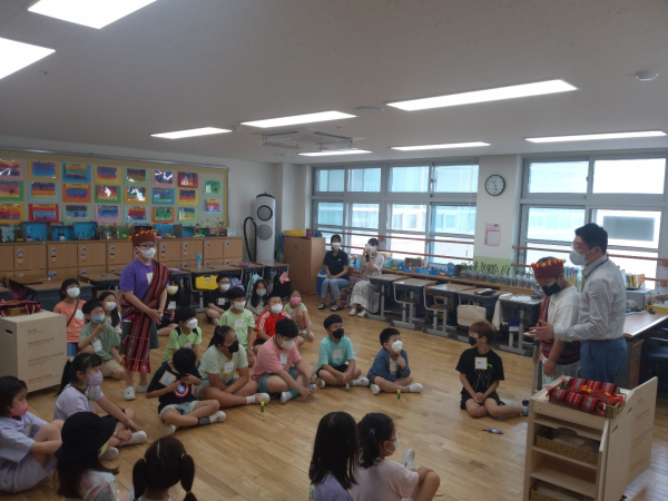 줄다리기 체험 교육프로그램 진행 사진