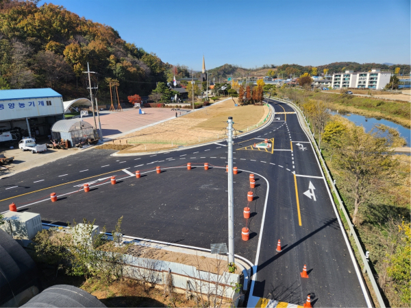 4·3만세공원 도로 정비공사 완료 모습