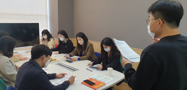 3일, 세종시교육청 소속 교육행정직 공무원들이 소소한 학교회계 배움 연수 참여 모습