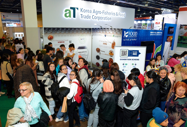 카자흐스탄 국제식품박람회 한국관 운영 현장